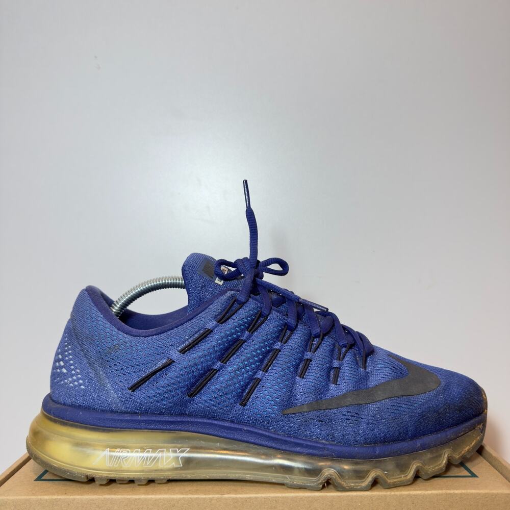 Nike Air Max 2016 Mens Size 11 Deep Royal Blue Air Bubble Running Sneakers